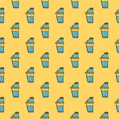 Colored background for supplements shaker