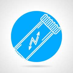 Round vector icon for protein bar