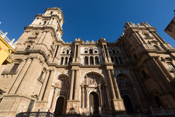 Fototapeta na wymiar Cathedral of Malaga - Renaissance church in Malaga