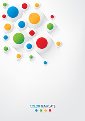 Multicolor circle abstract background