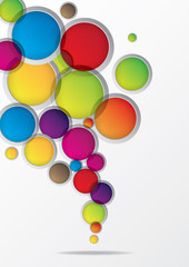 Multicolor circle abstract background