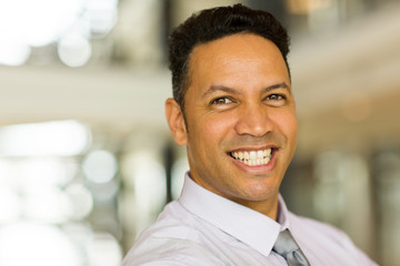 Obraz premium male corporate worker close up