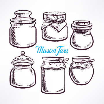 sketch mason jars - 2
