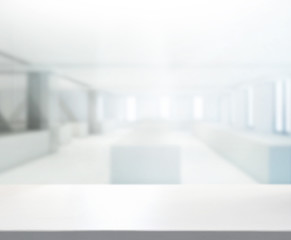 Table Top And Blur Office Background