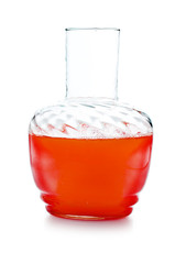 tomato juice on white