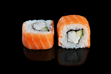 sushi with salmon