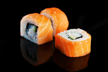 sushi with salmon