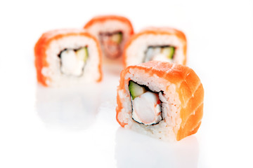 sushi with salmon