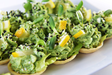 appetizer with greens