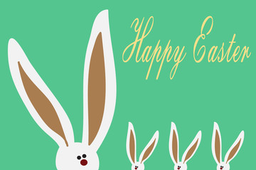 Easter Bunny Ears. Funny bunny.