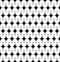 Black and white geometric seamless pattern with arrow head.