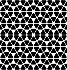 Black and white geometric seamless pattern with triangle.