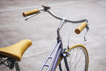 Vintage Hipster bicycle Close up