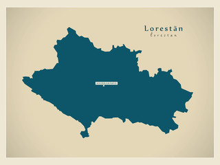 Modern Map - Lorestan IR