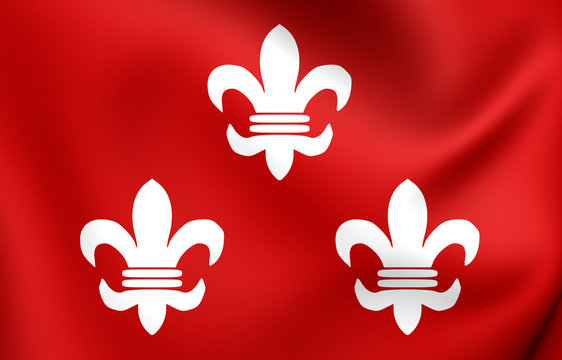 Flag of Beverwijk, Netherlands.