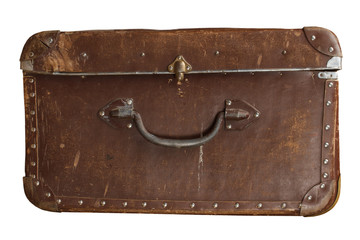 Vintage brown suitcase