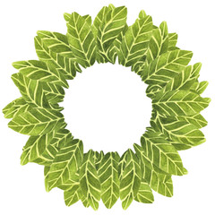 leaf-wreath