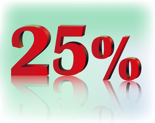 twenty five percent