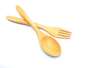 wooden spoon and fork