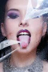 Fototapeta premium Beauty Woman with Perfect Makeup. 
