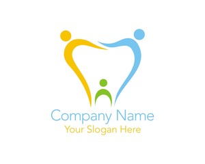 tooth dental dentist icon logo vector