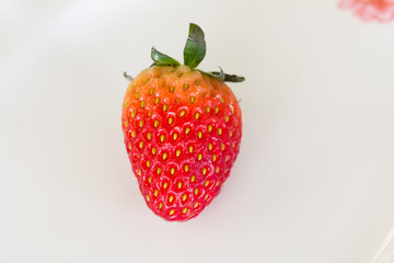 Strawberry on plate
