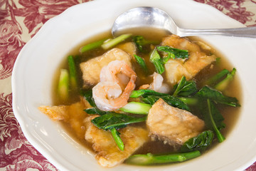  Noodles with shrimp delicious tradition thailand food