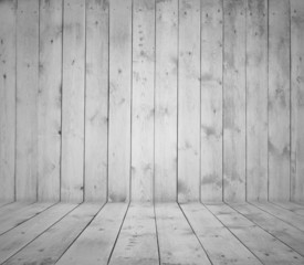 old room with wooden wall and floor, vintage background
