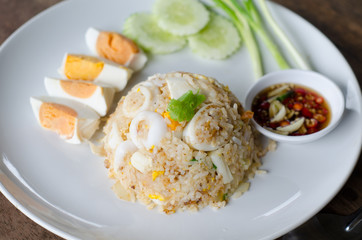 Stir Fried Squid with Salted Egg Yolk