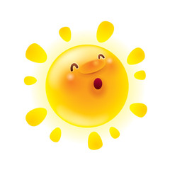 Obraz premium A happy smiling summer sun