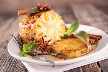 grilled pineapple with spices