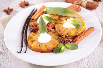 grilled pineapple with spices