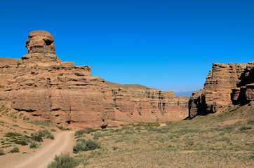 Charyn natural national Park in Kazakhstan.