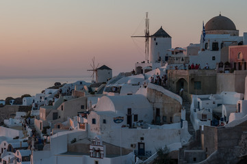 Fototapeta premium Światło słońca na Santorini