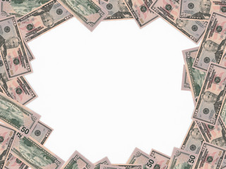 Fifty dollars background.