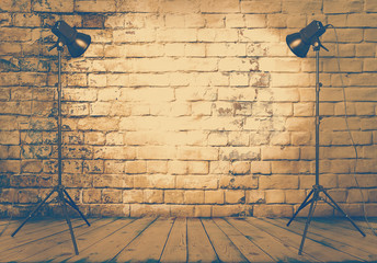 photo studio in old room