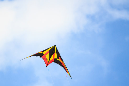 Colorful of kite flying in the wind.