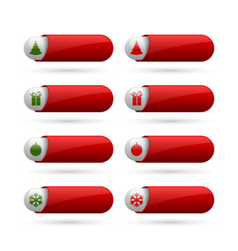 Simple Christmas buttons