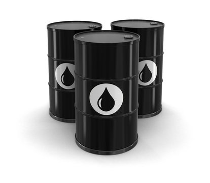 Oil drums (clipping path included)