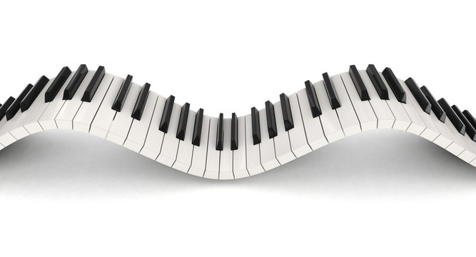 Piano keys (clipping path included)
