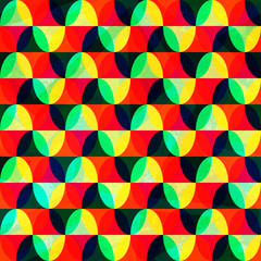 bright mosaic seamless pattern