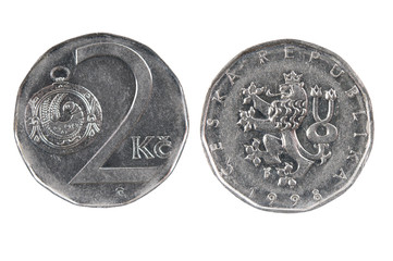 Coin of the Czech Republic.