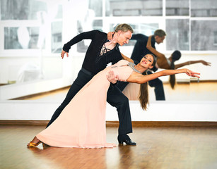 Ballroom dance in motion