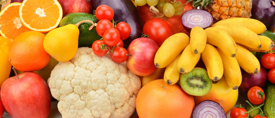 background of fruits and vegetables