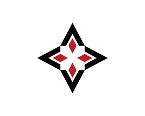A letter logo star
