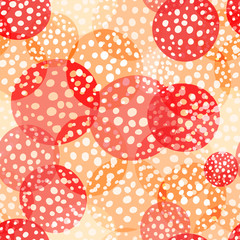 Amanita trance seamless pattern