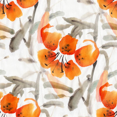 Obraz premium Watercolor flowers