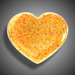 Heart made from leaves