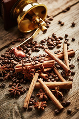 Vintage coffee still life