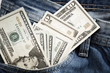 Dollars in pocket